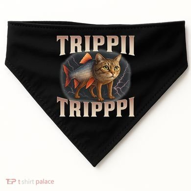  Trippi Troppi - Italian Brainrot Meme Cat USA-Made Doggie Bandana