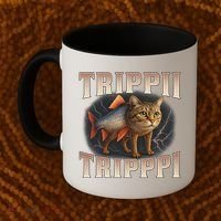  Trippi Troppi - Italian Brainrot Meme Cat Coffee Mug thumb 2