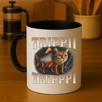  Trippi Troppi - Italian Brainrot Meme Cat Coffee Mug thumb 4