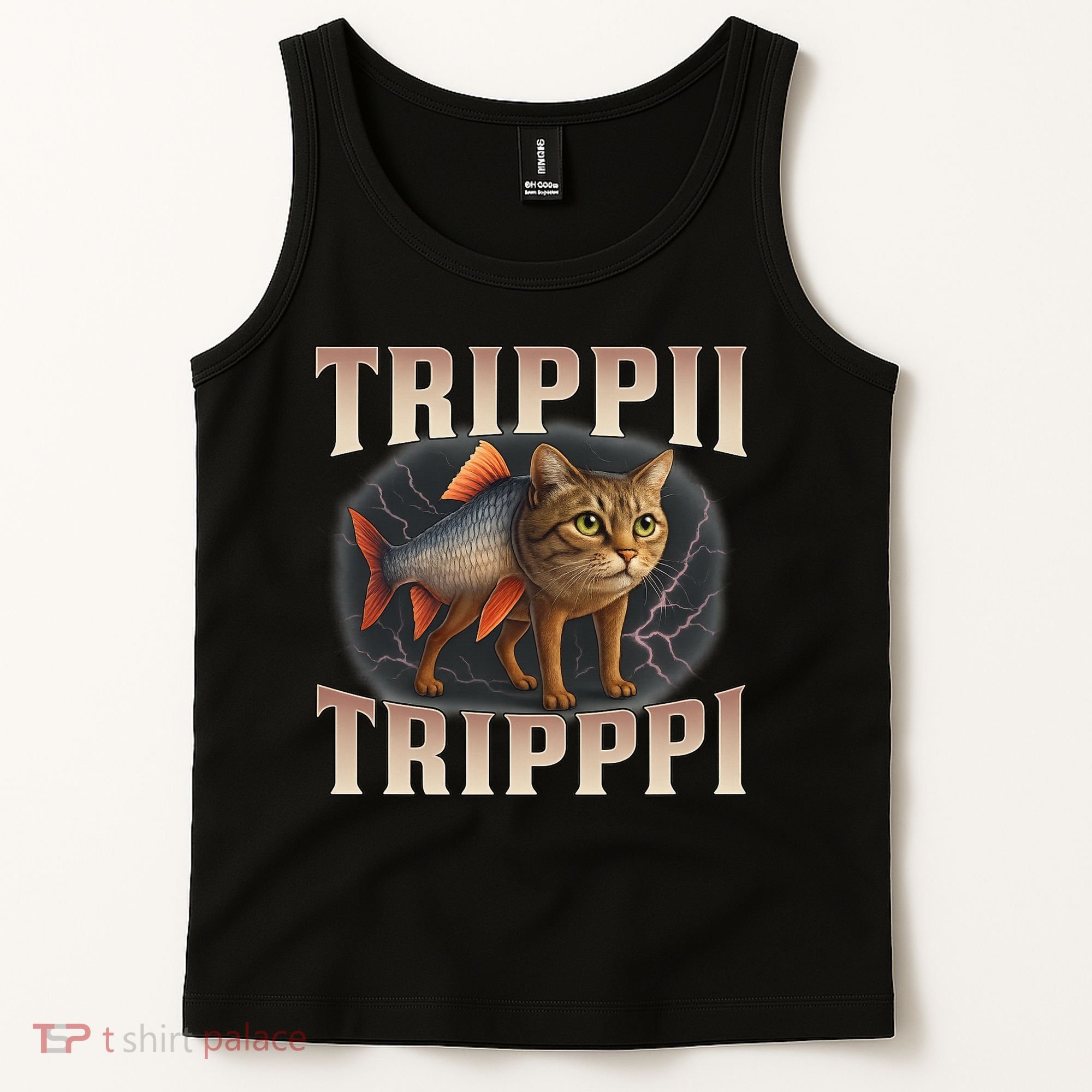  Trippi Troppi - Italian Brainrot Meme Cat Tank Top