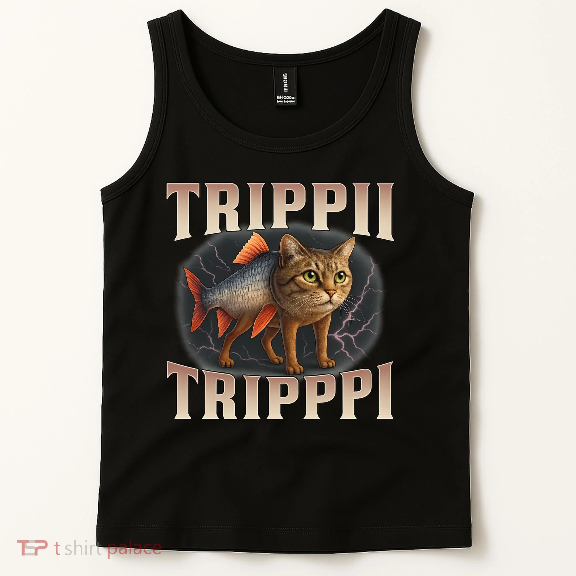  Trippi Troppi - Italian Brainrot Meme Cat Tank Top