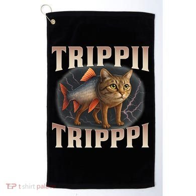  Trippi Troppi - Italian Brainrot Meme Cat Golf Towel