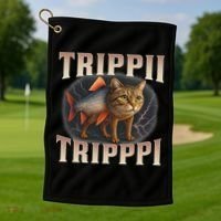  Trippi Troppi - Italian Brainrot Meme Cat Golf Towel thumb 1