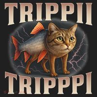  Trippi Troppi - Italian Brainrot Meme Cat Golf Towel thumb 3