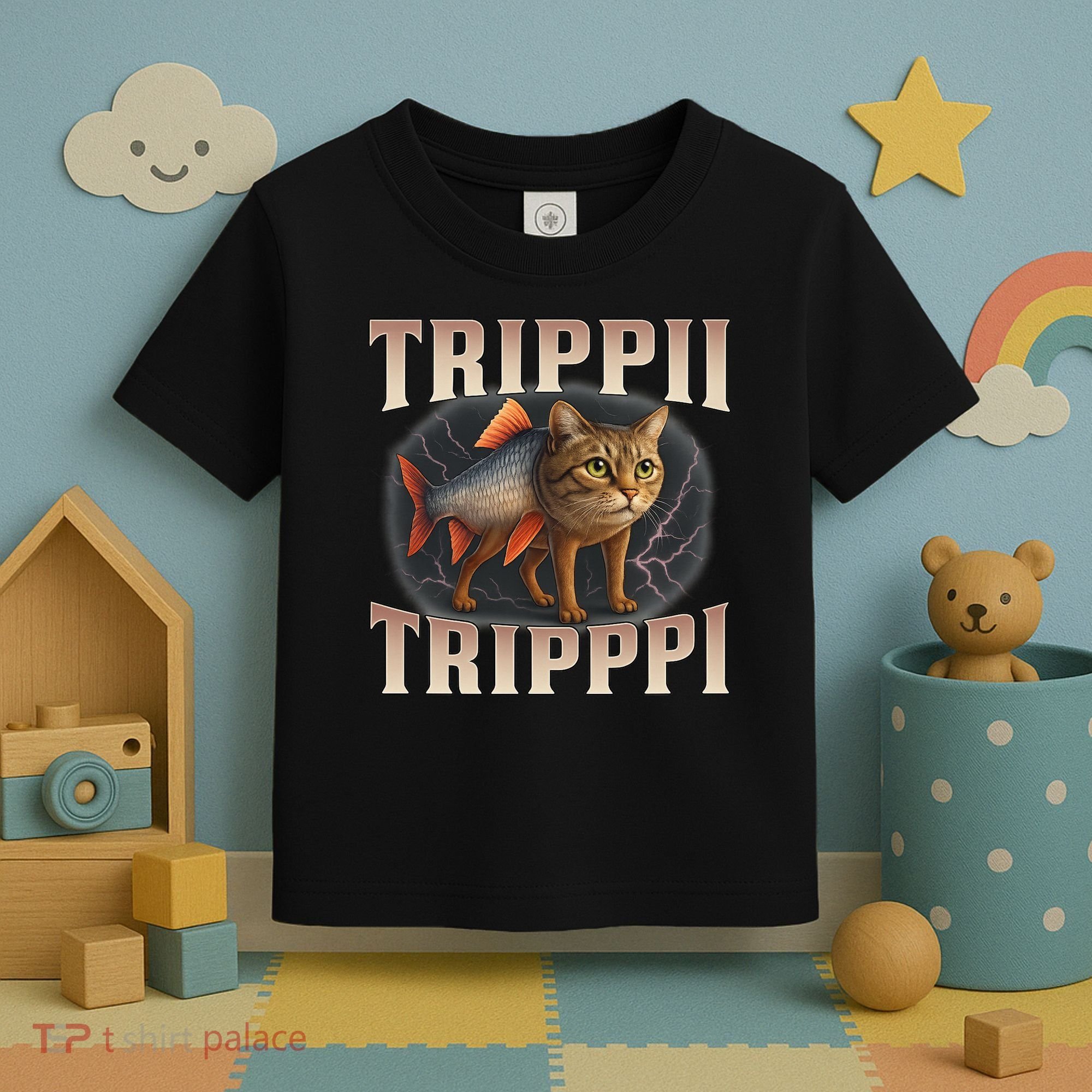  Trippi Troppi - Italian Brainrot Meme Cat Toddler T-Shirt