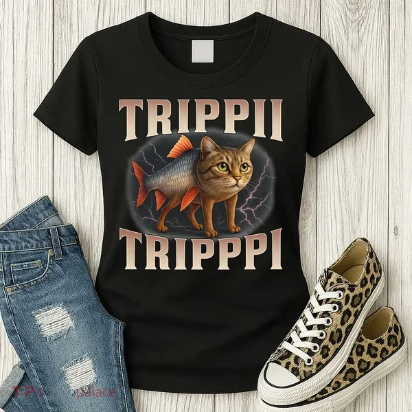  Trippi Troppi - Italian Brainrot Meme Cat Women's T-Shirt