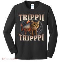  Trippi Troppi - Italian Brainrot Meme Cat Kids Long Sleeve Shirt thumb 0