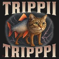  Trippi Troppi - Italian Brainrot Meme Cat Kids Long Sleeve Shirt thumb 2
