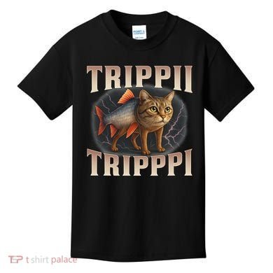  Trippi Troppi - Italian Brainrot Meme Cat Kids T-Shirt