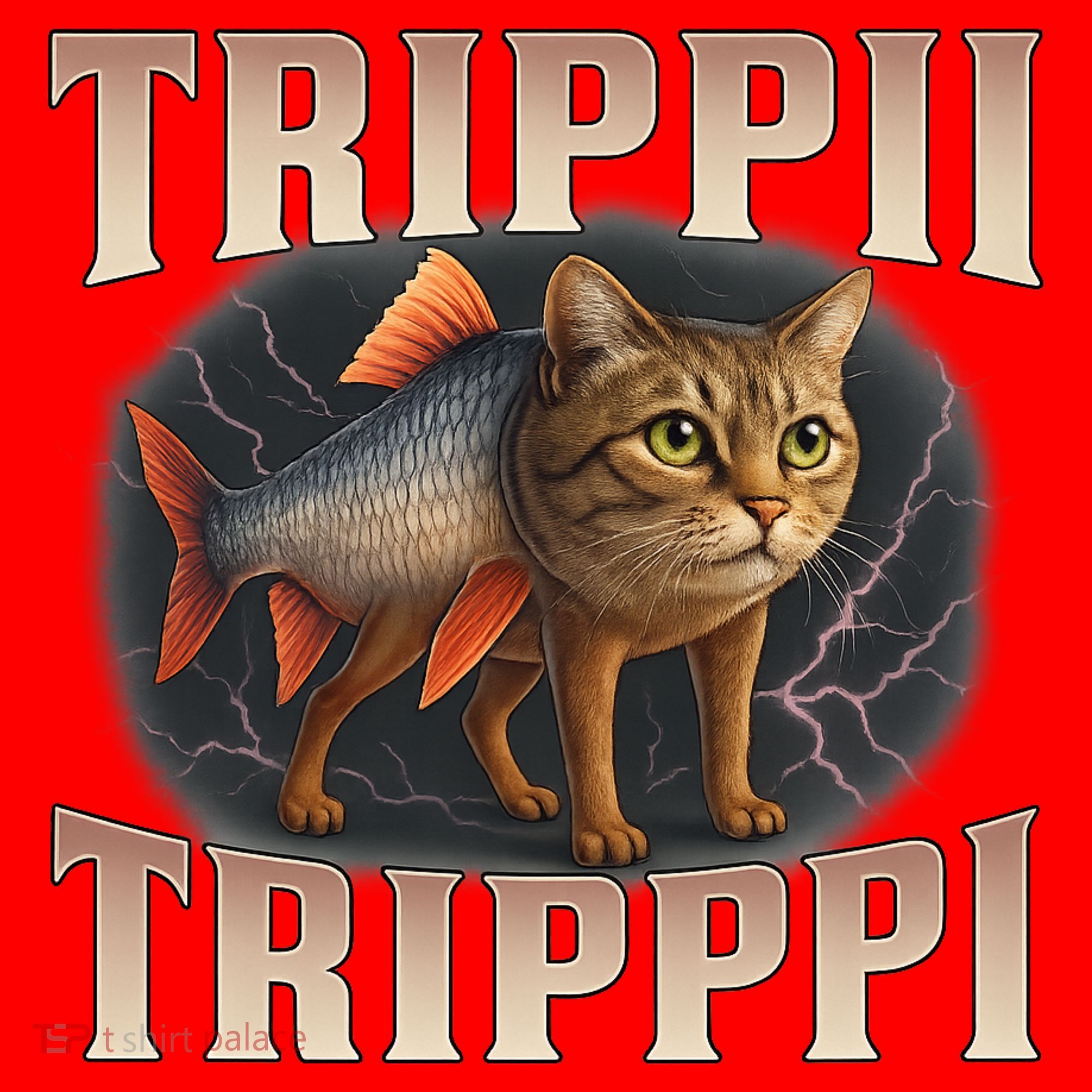  Trippi Troppi - Italian Brainrot Meme Cat Santa Hat