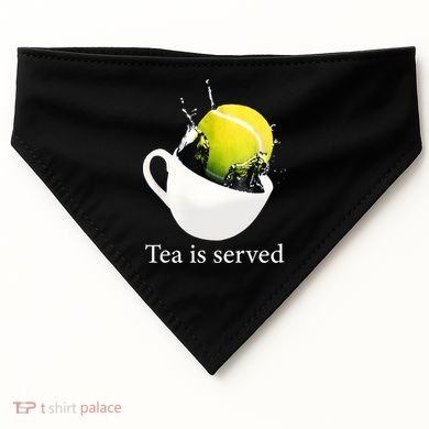 Tennis Tea Is Served USA-Made Doggie Bandana