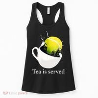 Tennis Tea Is Served Women's Tank Top thumb 0