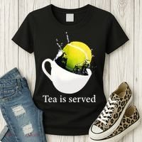 Tennis Tea Is Served Women's T-Shirt thumb 3