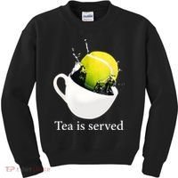 Tennis Tea Is Served Kids Sweatshirt thumb 0