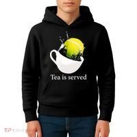 Tennis Tea Is Served Kids Hoodie thumb 4