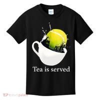 Tennis Tea Is Served Kids T-Shirt thumb 0