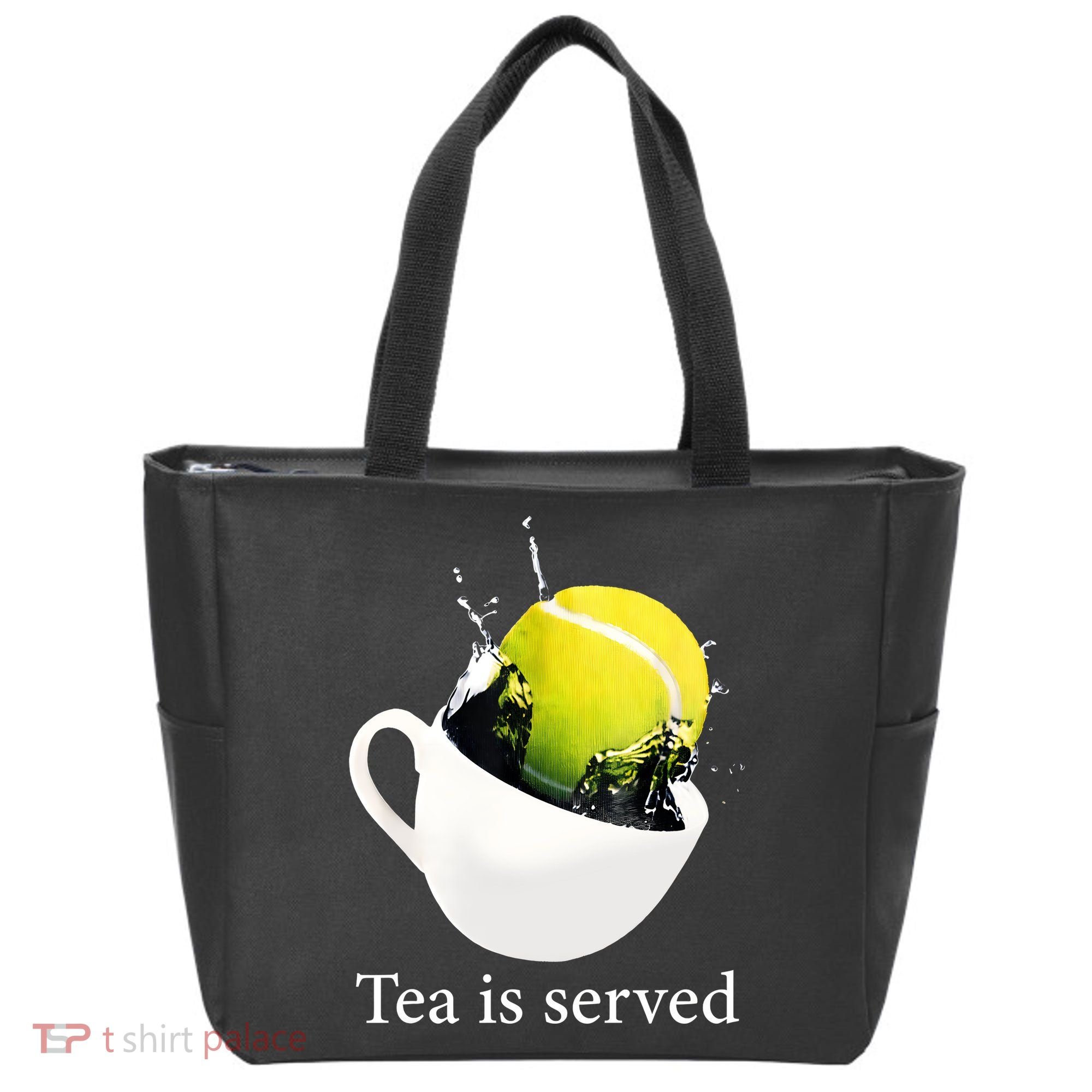 Tennis Tea Is Served Tote Bag