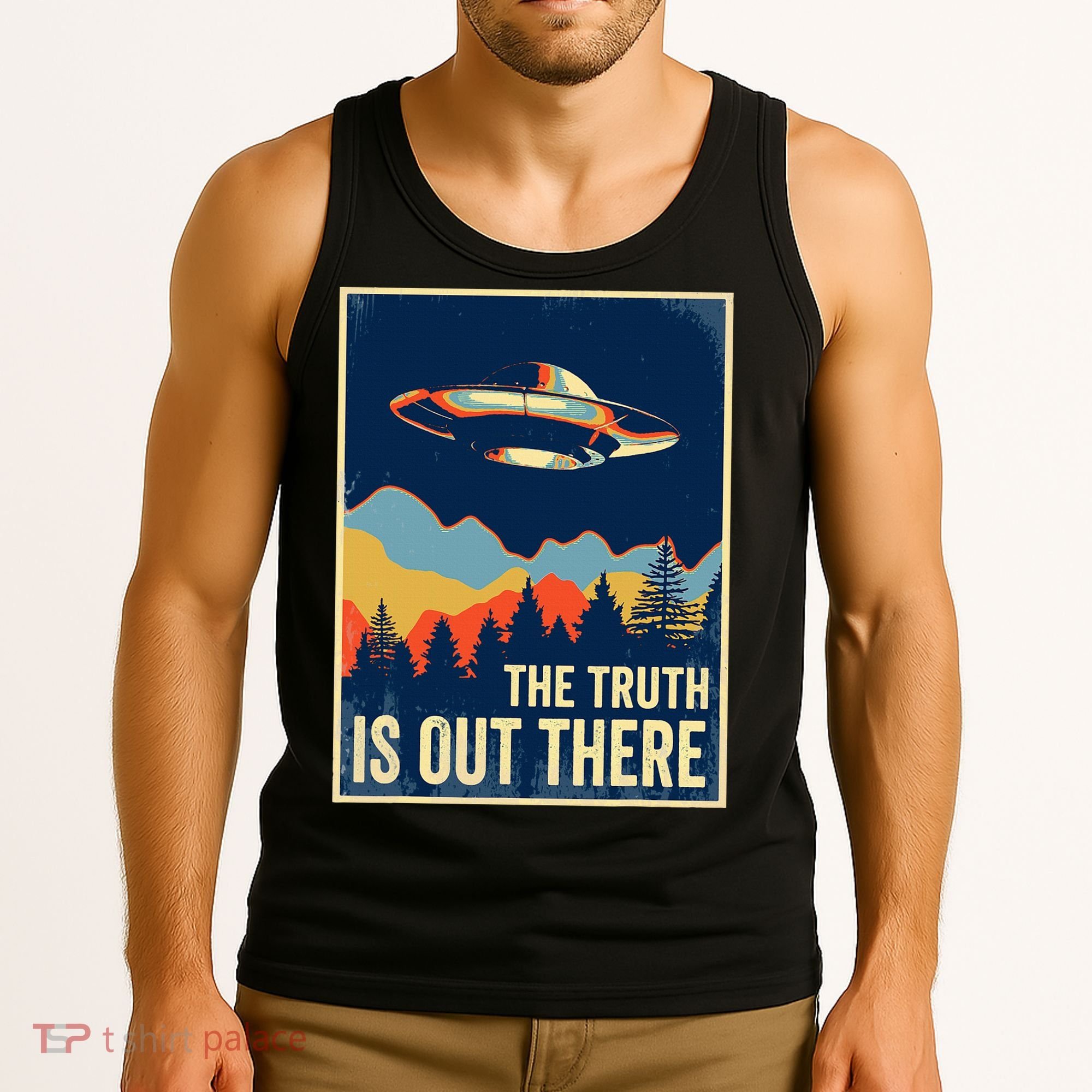 The Truth Is Out There Area 51 Alien Ufo Tank Top