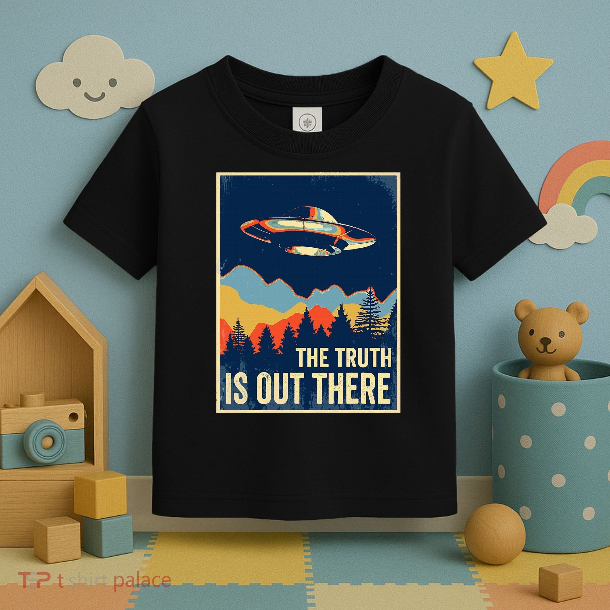 The Truth Is Out There Area 51 Alien Ufo Toddler T-Shirt