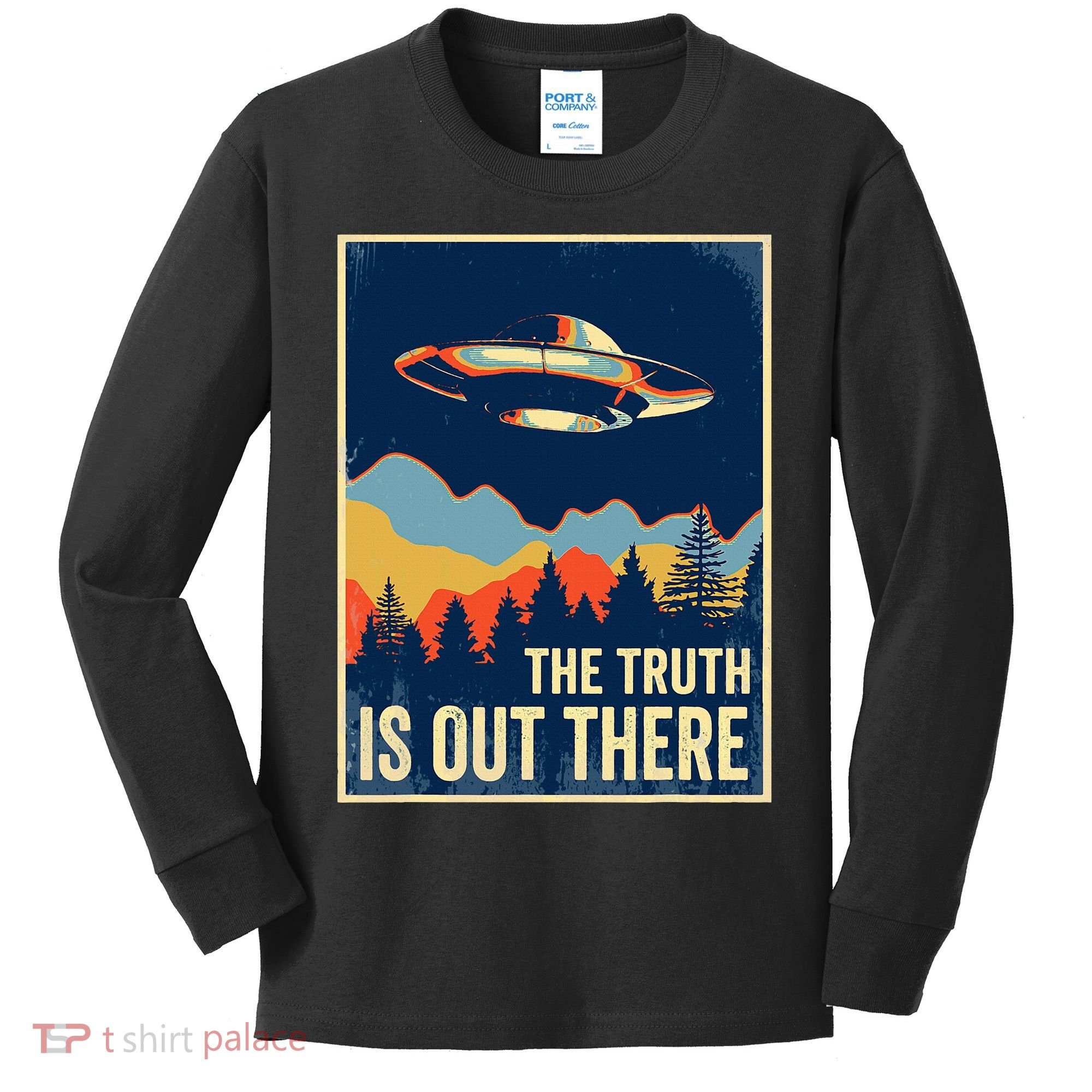 The Truth Is Out There Area 51 Alien Ufo Kids Long Sleeve Shirt