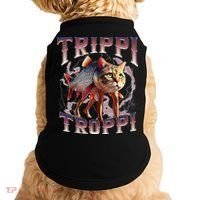 Trippi Troppi - Italian Brainrot Meme Cat Gift Doggie Tank thumb 0