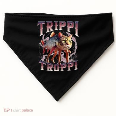 Trippi Troppi - Italian Brainrot Meme Cat Gift USA-Made Doggie Bandana