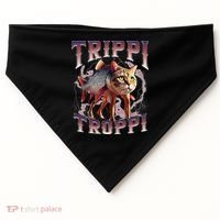 Trippi Troppi - Italian Brainrot Meme Cat Gift USA-Made Doggie Bandana thumb 0