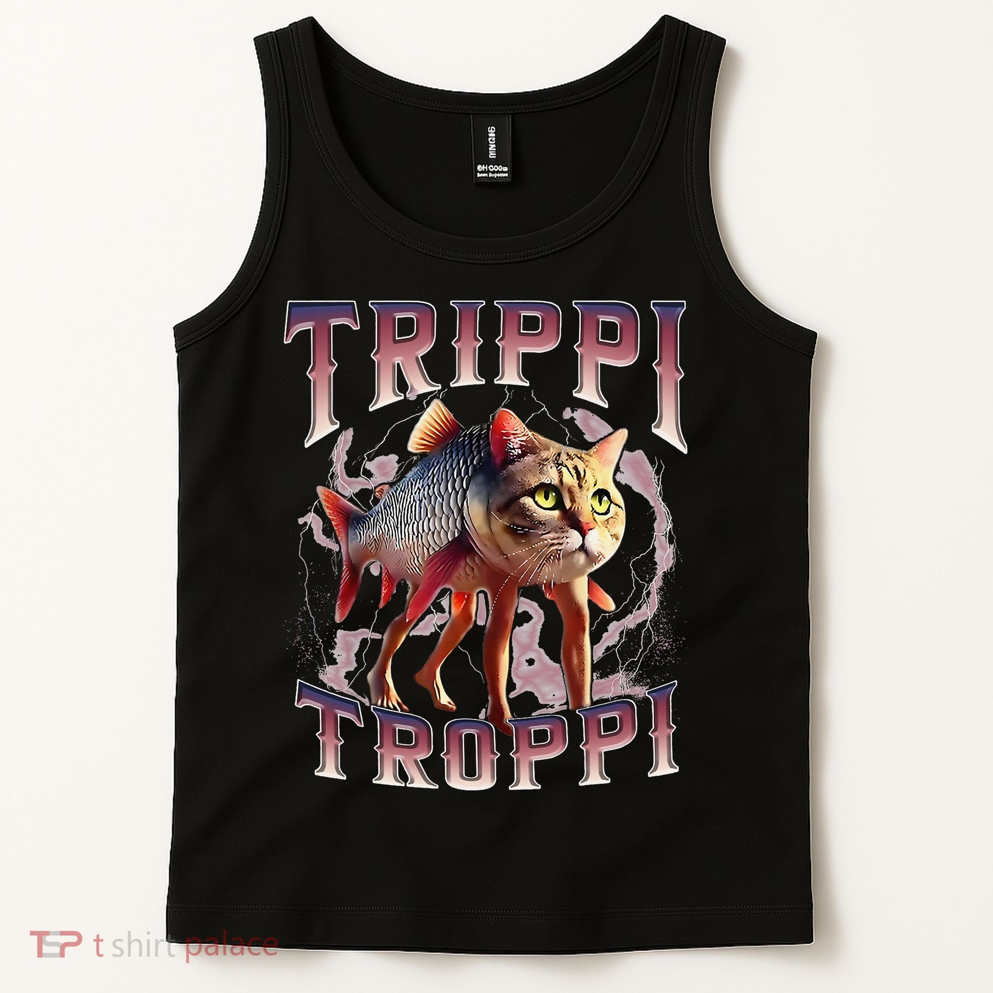 Trippi Troppi - Italian Brainrot Meme Cat Gift Tank Top