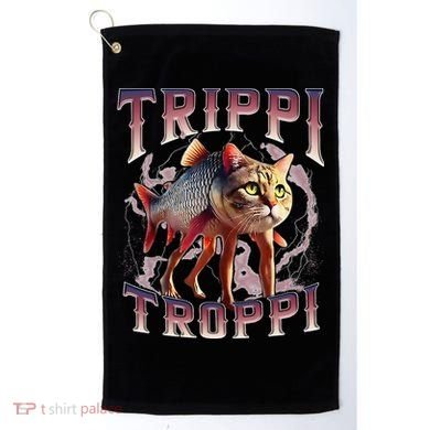 Trippi Troppi - Italian Brainrot Meme Cat Gift Golf Towel