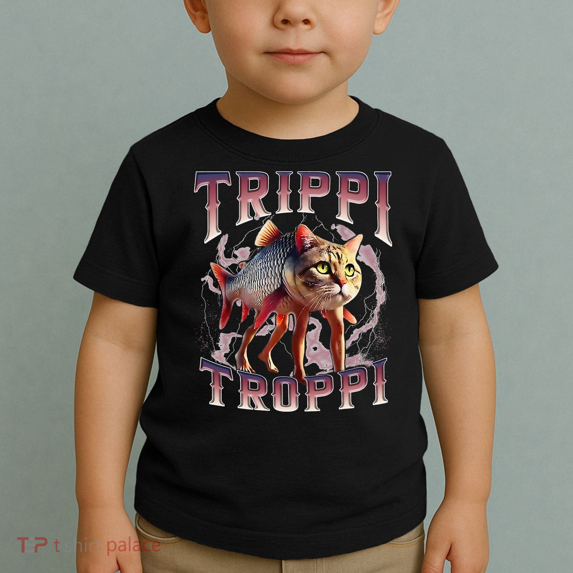 Trippi Troppi - Italian Brainrot Meme Cat Gift Toddler T-Shirt