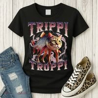Trippi Troppi - Italian Brainrot Meme Cat Gift Women's T-Shirt thumb 3