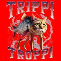 Trippi Troppi - Italian Brainrot Meme Cat Gift Santa Hat thumb 1