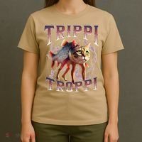 Trippi Troppi - Italian Brainrot Meme Cat Gift T-Shirt thumb 4