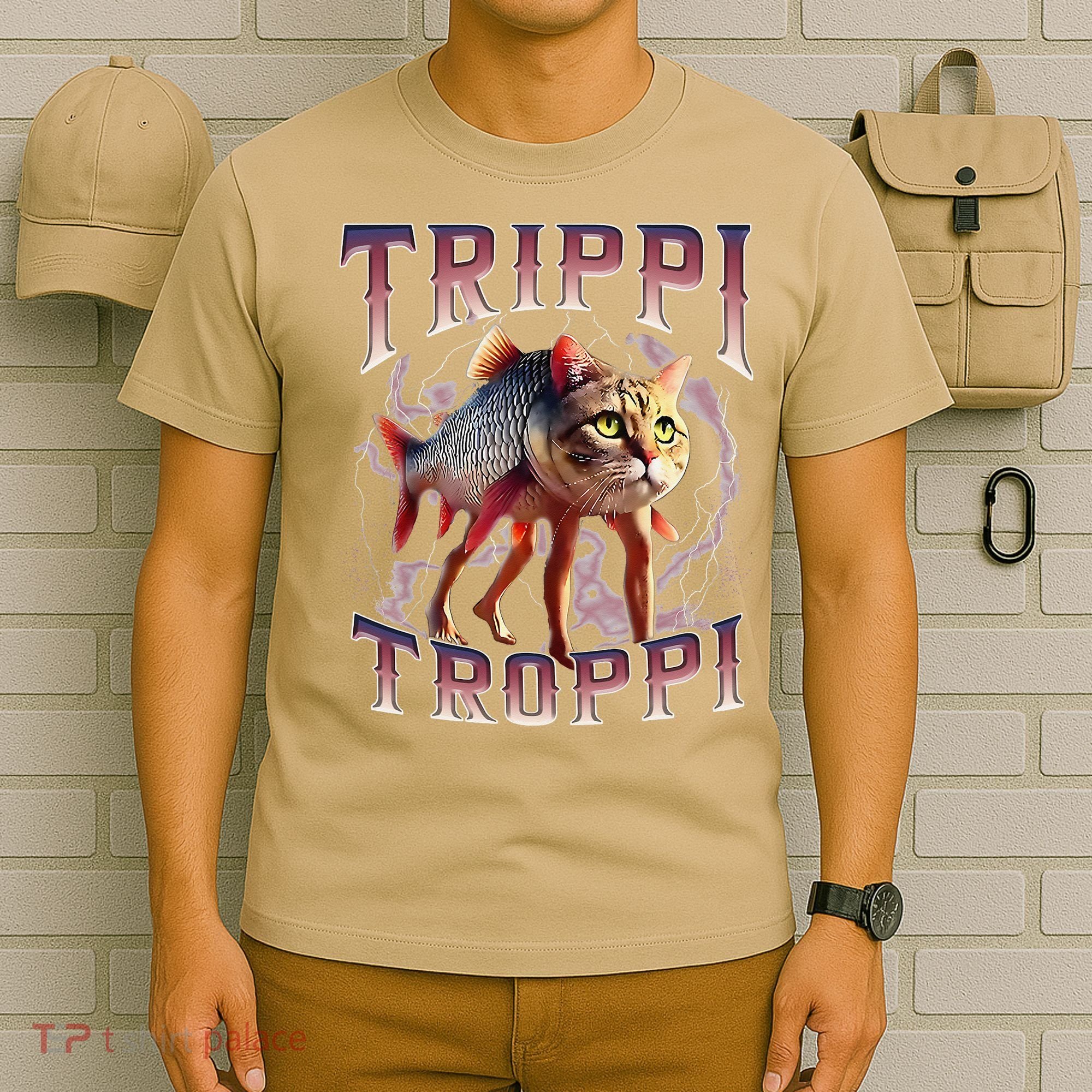 Trippi Troppi - Italian Brainrot Meme Cat Gift T-Shirt