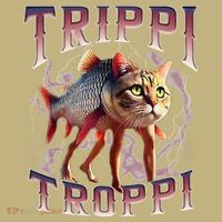 Trippi Troppi - Italian Brainrot Meme Cat Gift Kids T-Shirt thumb 2