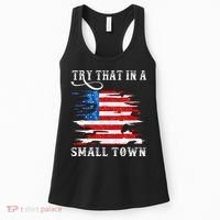 Try That In A Small Country Western Town Country Music Lover Women's Tank Top thumb 0