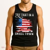 Try That In A Small Country Western Town Country Music Lover Tank Top thumb 3