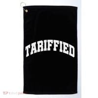 Tariffied Tariff Ied Funny Trump Economic Tariffs War Golf Towel thumb 0