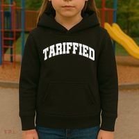 Tariffied Tariff Ied Funny Trump Economic Tariffs War Kids Hoodie thumb 3