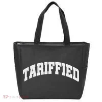 Tariffied Tariff Ied Funny Trump Economic Tariffs War Tote Bag thumb 0