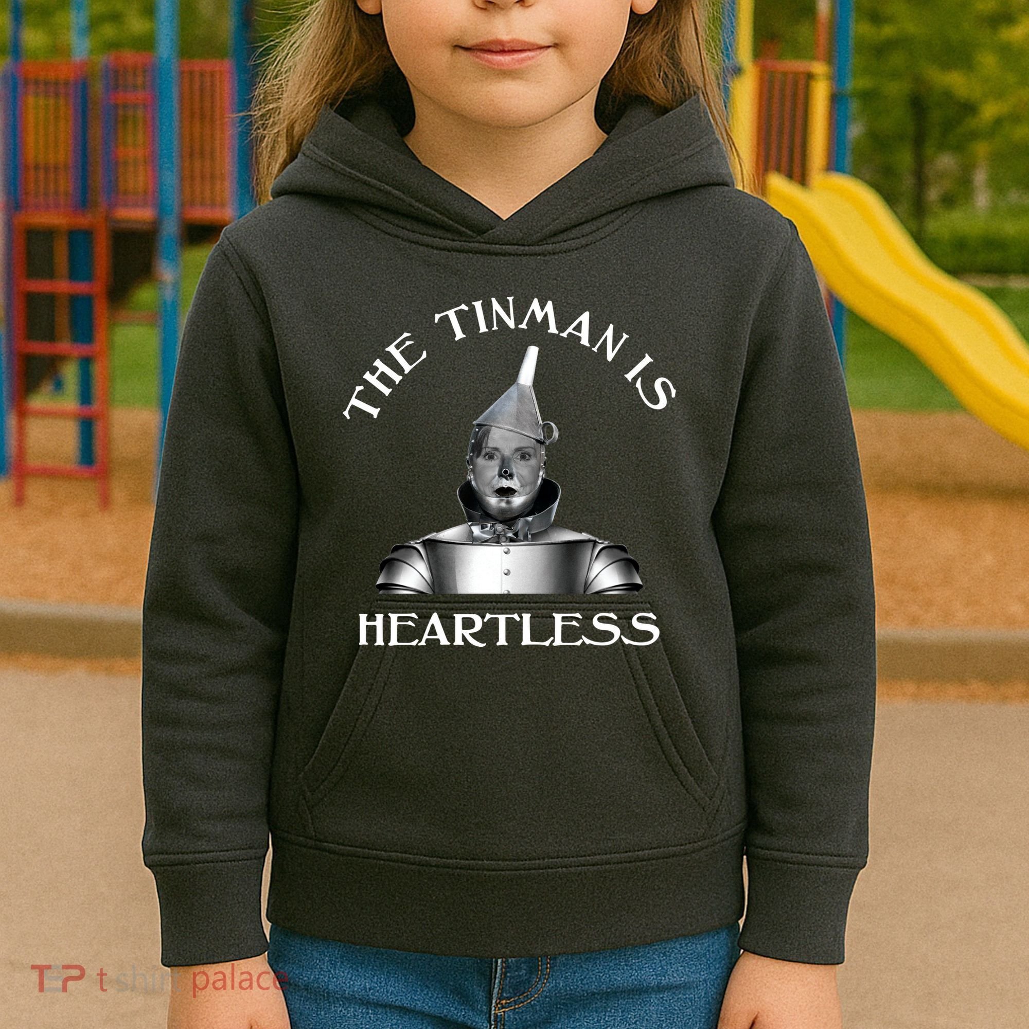 The Tinman Is Heartless Nancy Pelosi Kids Hoodie