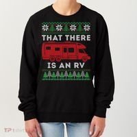 That There Is An RV Ugly Christmas Camping Holiday Women's Sweatshirt thumb 0