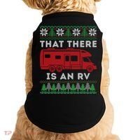 That There Is An RV Ugly Christmas Camping Holiday Doggie Tank thumb 0