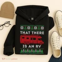 That There Is An RV Ugly Christmas Camping Holiday Hoodie thumb 4