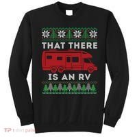 That There Is An RV Ugly Christmas Camping Holiday Sweatshirt thumb 0