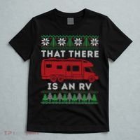 That There Is An RV Ugly Christmas Camping Holiday T-Shirt thumb 5