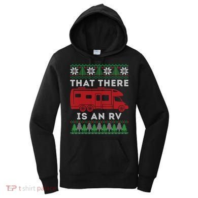 That There Is An RV Ugly Christmas Camping Holiday Women's Hoodie