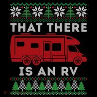 That There Is An RV Ugly Christmas Camping Holiday Ornament thumb 1