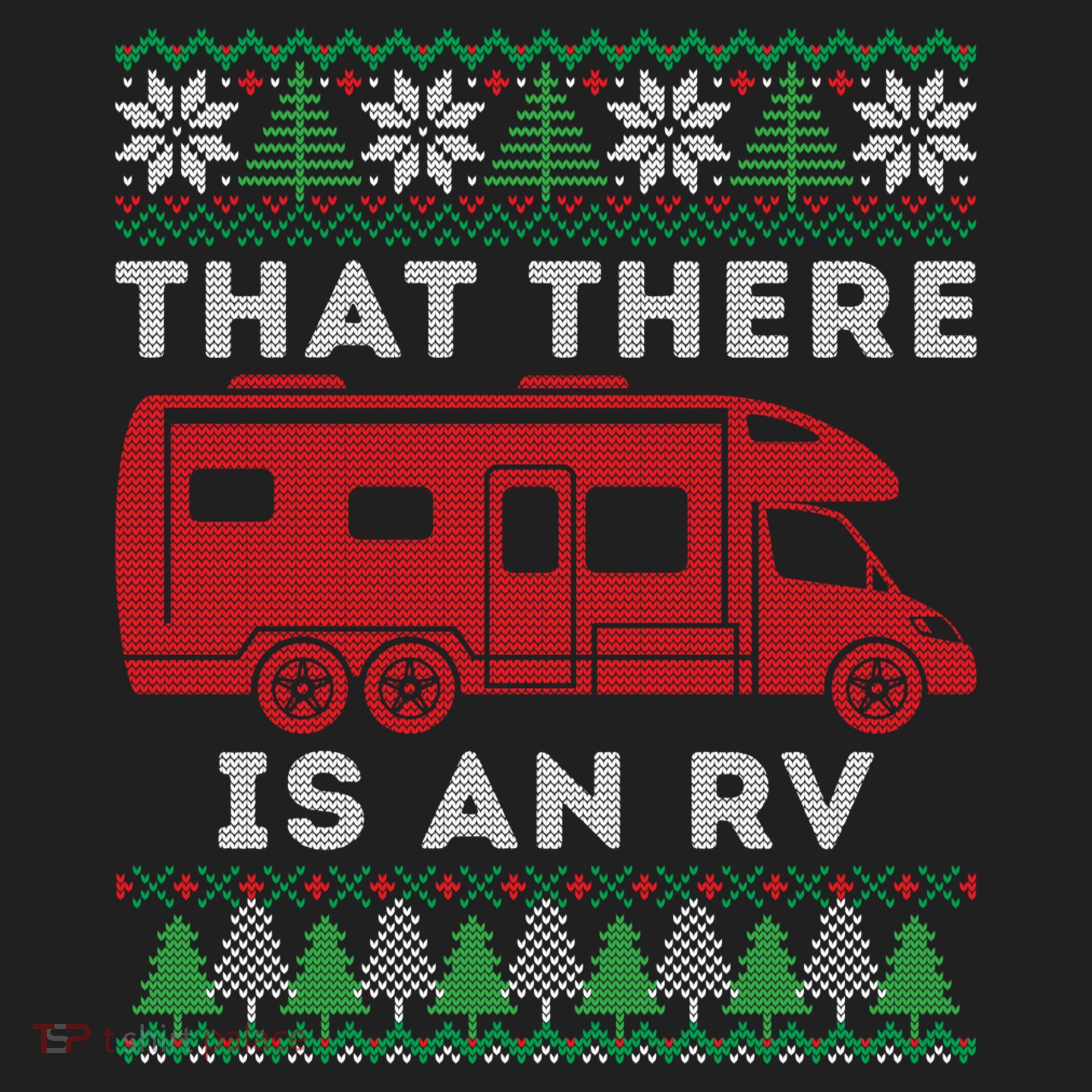 That There Is An RV Ugly Christmas Camping Holiday Hat