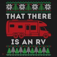 That There Is An RV Ugly Christmas Camping Holiday Women's Long Sleeve Shirt thumb 2
